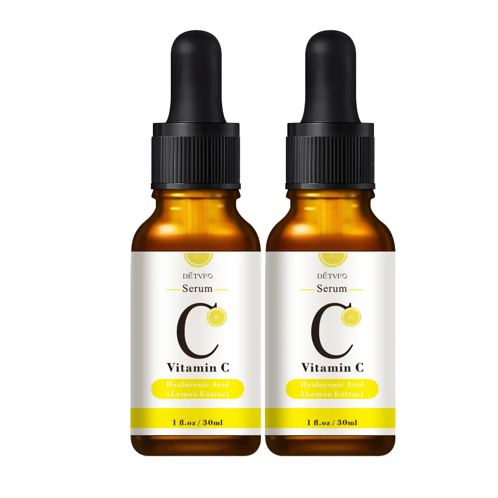 30ml Vitamin C huyết thanh chăm sóc da sáng Hyaluronic axit amin vitamin E Làm Trắng Mặt huyết thanh