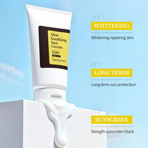 Loción Solar Ligera con Extracto de Aloe Vera, SPF50+, Protector Solar <span class=keywords><strong>Facial</strong></span>, Etiqueta Privada, Hidratante y Blanqueador - Product Image 3