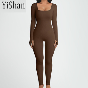 Tuta da Yoga Sexy da <span class=keywords><strong>donna</strong></span> a manica lunga senza cuciture - Product Image 1