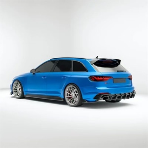ชุดแต่งคาร์บอนไฟเบอร์แห้งสำหรับ Audi RS4 รุ่น RS4 RZ สไตล์  ประกอบด้วยลิ้นกันชนหน้า ดิฟฟิวเซอร์ สปอยเลอร์ สเกิร์ตข้าง ชุดแต่ง RS4 - Product Image 5