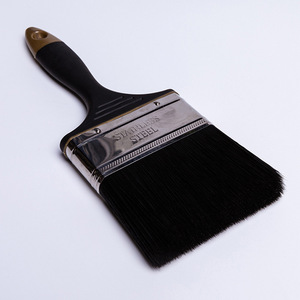 Brocha Plana para Pintar con Cerdas de Fibra Química, Mango de Goma y Plástico, Negra, 12-20mm, Origen Zhenjiang Jiangsu, para Uso en Pintura - Product Image 1