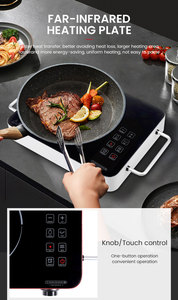 Thiết Bị Nhà Bếp Trung Quốc Tốt Bếp Nấu Ăn 2200W Bảng 1 Burner Cảm Ứng Hob Lẩu Điện Gốm Hồng Ngoại Bếp - Product Image 5
