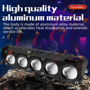 5 Lensa Lampu Sorot Motor LED Lampu Depan Lampu Mengemudi 5064 Lampu Beads Lampu Kerja Lampu Kabut untuk Mobil Truk - Product Image 2