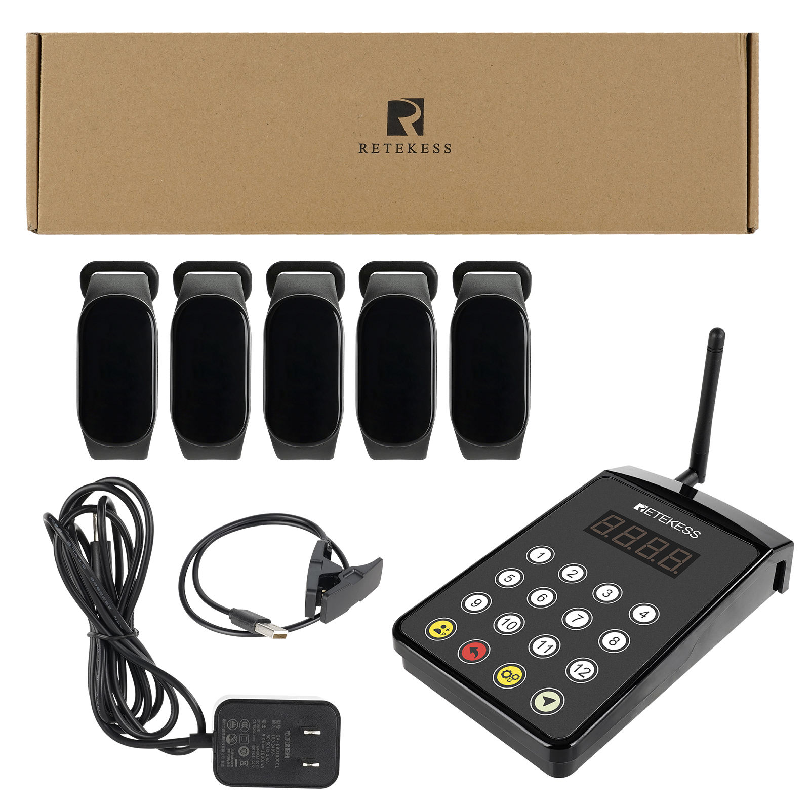 1*Keypad Transmitter TD029+5*Watch TD154