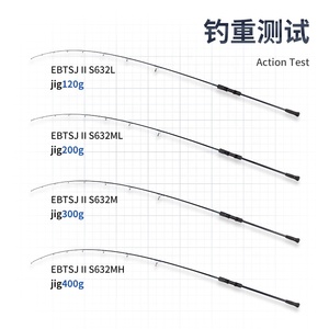 Usine ECOODA EBTSJ II 1.91m <span class=keywords><strong>Slow</strong></span> <span class=keywords><strong>Jigging</strong></span> Rod 1.5Sec. 40g-400g Drag Power Hard Carbon <span class=keywords><strong>Casting</strong></span> Fuji Reel 15kg Canne à pêche - Product Image 3