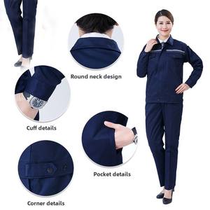 Overol de Trabajo Antiestático Personalizado de Primavera/Otoño, <span class=keywords><strong>Ropa</strong></span> de Trabajo de Algodón Sinopec, <span class=keywords><strong>Ropa</strong></span> de Protección Laboral con Logotipo Impreso de Fábrica - Product Image 5