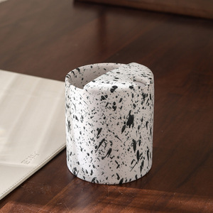 Nouvelle tasse cadeau en porcelaine éclaboussée d'encre de 480 ml, faite à la main, réutilisable, en céramique, pour le lait/le latte/le cappuccino - Product Image 2