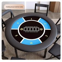Nouvelle table de poker pliable minimaliste moderne Gua Dang avec chaise intégrée, plateau en panneau artificiel, pour club, Texas Hold'em, Mahjong