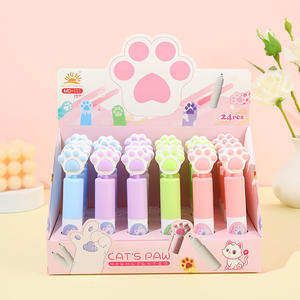 Stylo surligneur Fluorescent en forme de griffe de <span class=keywords><strong>chat</strong></span> mignon Offres Spéciales, papeterie d'écriture lisse pour prise de notes - Product Image 3