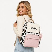 Sac à dos de voyage pour bébé personnalisé, antivol, imperméable, en polyester, compatible poussette, sac fourre-tout pour femme