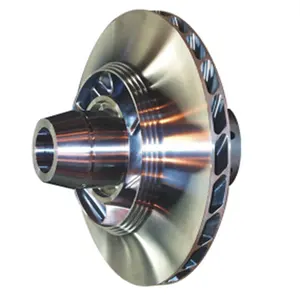 5 axis CNC Machined titanium billet turbo compressor fan wheel impeller blower wheel supplier Dongguan