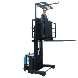 Harga Murah Gudang Listrik Sangat Tuas Pemetik Pesanan 1 Ton 1.5 Ton Listrik Mencapai Truk Forklift Stacker untuk Dijual - Product Image 2