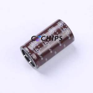 ตัวเก็บประจุแบบอิเล็กโทรไลต์อะลูมิเนียมแบบ Snap-in รุ่น EKMS551VSN471MA60S ชนิด Through-hole (THT) ขนาด D35xL60 มม. 470uF 20% 550V 10 มม. - Product Image 1