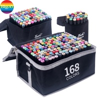 Marqueurs populaires 80 couleurs double pointe croquis alcool encre permanente peinture art marqueurs max 262 couleurs marqueurs ensemble