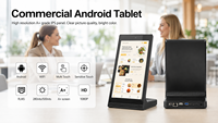 Tablette tactile Android LCD de 10,1/14/15,6 pouces pour menu de restaurant, support de tablette PC de table, kiosque pour menu numérique de restaurant