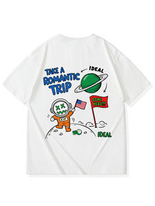 2025 पुरुषों की ढीली फिट क्रू गर्दन 100% सूती डिजिटल मुद्रित लुभावनी त्वरित शुष्क ग्रीष्मकालीन टी-शर्ट आकस्मिक शैली - Product Image 3