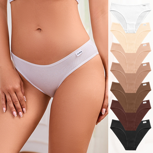 Solid Color Women Underwear Panties High Quality Soft <strong>Cotton</strong> Female Knickers Women's <strong>Cotton</strong> Undies Panties Underwear - Product Image 1