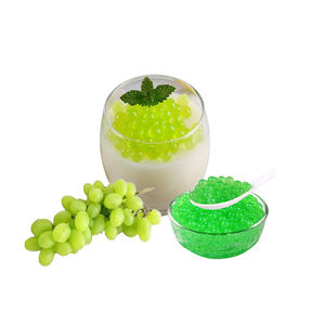 Billes de Boba Éclatantes Concentrées Saveur Raisin Vert en Gros pour Bubble Tea Certifiées Halal Prix Direct Usine en Bouteille - Product Image 4