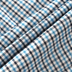 热销60棉40涤纶纱线染色格子格子府绸面料男士衬衫 - Product Image 5