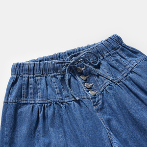 <span class=keywords><strong>Jeans</strong></span> da Donna a Gamba Larga <span class=keywords><strong>con</strong></span> Coulisse, <span class=keywords><strong>Vita</strong></span> Media, <span class=keywords><strong>in</strong></span> Denim Azzurro, OEM Private Label 58044 - Product Image 3