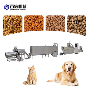 Machine d'extrusion directe d'usine Baixin pour la transformation des aliments pour animaux de compagnie, moteur puissant, capacité de 100 à 1200 kg/h, 380V/440V, ligne de granulés pour chiens et chats - Product Image 4