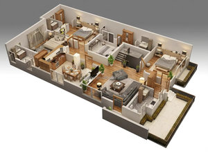 Diseño Personalizado Integral de Viviendas, Personalización Completa de Casas, Estilo Moderno, Renderizado <span class=keywords><strong>3D</strong></span>, Servicios de Diseño de Interiores para Villas y Talleres - Product Image 5