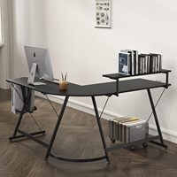 Bureau d'ordinateur de bureau debout à double moteur réglable en hauteur Design moderne Support ergonomique en L Bureau de jeu électronique