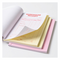 Bloc-notes personnalisé pour restaurants, bloc-notes de commande de restaurant sans carbone, couverture rigide, reliure à cheval, numérique pour la facturation des serveurs