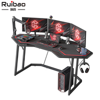 Bureau de jeu en bois réglable en hauteur Ruibao, best-seller, table de jeu pour ordinateur de haute qualité