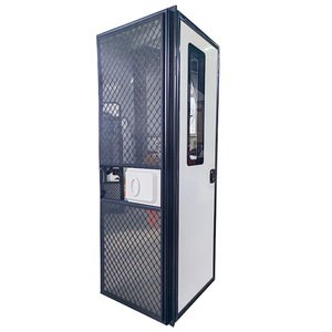 Porte d'entrée de <span class=keywords><strong>caravane</strong></span>/camping-car à charnière gauche/droite 620*1600MM à coins carrés avec pare-soleil, cadre noir et panneau de porte blanc - Product Image 2