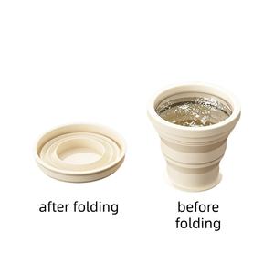 Organisateur de pilules portable 2 en 1 Mini distributeur de médicaments Boîtes à pilules de stockage Boîte à médicaments scellée avec tasse à eau pliante en silicone - Product Image 6