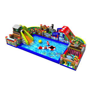 Château gonflable personnalisé <span class=keywords><strong>Dream</strong></span> Catch en PVC, toboggan, <span class=keywords><strong>piscine</strong></span>, bar, fête de jardin, plage, parc aquatique, château gonflable - Product Image 6