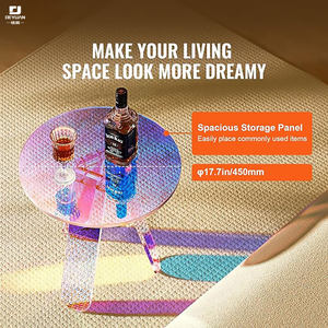 <span class=keywords><strong>Table</strong></span> basse <span class=keywords><strong>de</strong></span> chevet <span class=keywords><strong>en</strong></span> acrylique transparent moderne <span class=keywords><strong>Table</strong></span> d'appoint <span class=keywords><strong>en</strong></span> acrylique pour salon chambre à coucher décor à la maison - Product Image 4