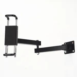 Long Arm Stretchable Aluminum Alloy With Anti Theft Lock 360 Rotation Tablet Wall Mount