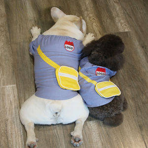 Cute Cotton Linen Pet <b>Clothes</b> Soft Breathable <b>Dog</b> Apparel <b>for</b> <b>Small</b> Medium <b>Dogs</b> - Product Image 3