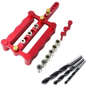 Self-Centering Woodworking Doweling Jig Kit 6/8/10Mm Drill Guide Wood Dowel Puncher Locator for Household Carpentry <strong>Tools</strong> - Product Image 1