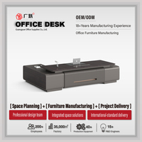 Bureau de direction avec finition peinture premium et design moderne pour des solutions de bureau tout-en-un pour les gestionnaires