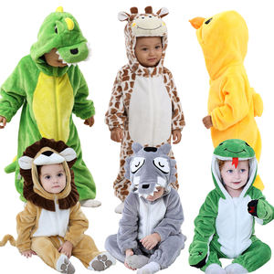 TONWHAR Unisex Kids Jumpsuit 3D Animal Series Dress up Costume con cierre de cremallera Diversión para niños - Product Image 1
