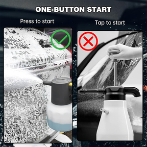 Bộ súng phun bọt chuyên nghiệp & bộ rửa xe - Máy phun điện/ắc quy với bơm 2L dùng cho việc chăm sóc xe hơi & làm sạch bằng bọt tuyết - Product Image 4