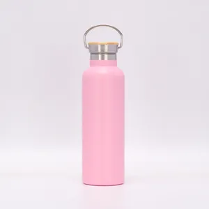 Supplier High Quality Double Wall Vacuum Insulated Stainless Steel Water Bottle With Straw Reusable Ice Water Bottle