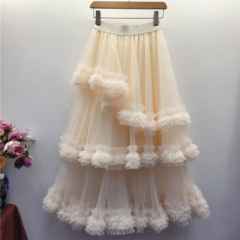 Z728ST01 apricot skirt