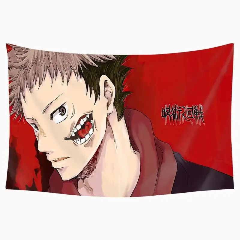 Fancy New Print 100% Polyester Fabric Customizable Wall Hanging Anime Tapestry For Wall Decoration