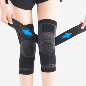 Genouillères réglables en nylon, protection respirante, compression <span class=keywords><strong>articulée</strong></span>, genouillères tactiques souples, course à pied, coton fabriqué en plein air - Product Image 1