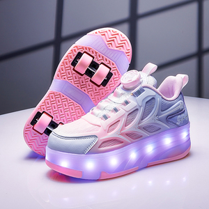 Sneakers per Bambini con Logo Personalizzato, <span class=keywords><strong>Scarpe</strong></span> Leggere <span class=keywords><strong>da</strong></span> Designer per Bambine e Bambini, Sneakers Sportive LED Luminose, <span class=keywords><strong>Scarpe</strong></span> <span class=keywords><strong>da</strong></span> Pattinaggio - Product Image 4