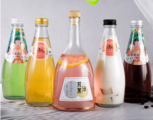 Récipient en verre transparent de 330ml 290ml 375ml boissons non alcoolisées haut de gamme bouteille en verre d'eau minérale <span class=keywords><strong>evian</strong></span> française pour l'utilisation de boissons - Product Image 3