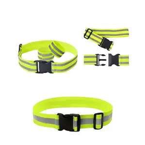 Ceinture de sécurité élastique réfléchissante de haute qualité, avec réflecteur étanche, pour la course à pied, logo personnalisé donguan, en chine, livraison gratuite