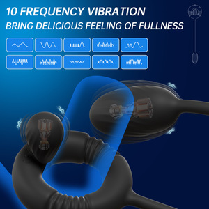 Массажер мужской силиконовый с пультом дистанционного управления - Product Image 2