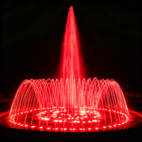 Fontaine musicale laser personnalisée de luxe, petite, programmable, synchronisation musicale, lumière LED RGB, attraction touristique, lac, piscine