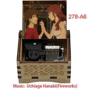 Boîte à musique vintage, chanson d'<span class=keywords><strong>anime</strong></span> Uchiage Hanabi, chanson sur le thème des feux d'artifice de l'<span class=keywords><strong>anime</strong></span> Your Name, cadeau de mariage, de Noël, d'anniversaire - Product Image 3