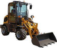 4x4 Kompakter, robuster Radlader mit CE-Zertifizierung und voller Garantie für Landwirtschaft, Baustellen, Erdbewegungs- und Transportarbeiten